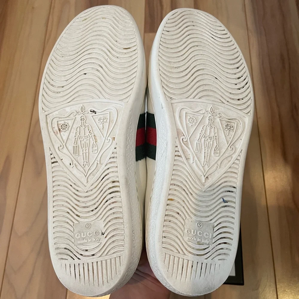 Gucci leather sneakers with embellished arrow size 38 (US Size 7.5-8) - Picture 7 of 9